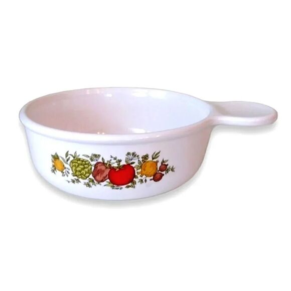 Corningware VTG Spice Of Life Print P- 150- B Round Grab It Bowl - Picture 1 of 16